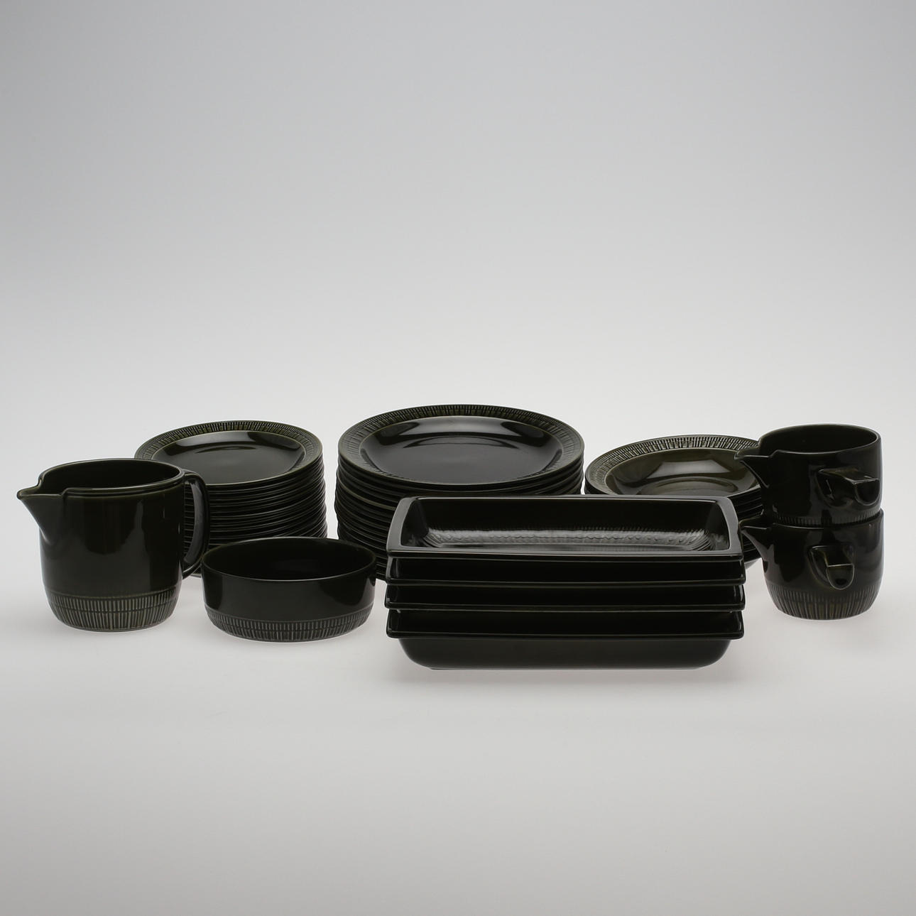 MATSERVIS, 47 delar, porslin, Gefle, 1970-tal.