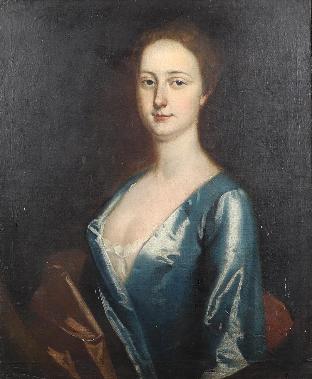 FOLLOWER OF JONATHAN RICHARDSON (1667-1745). PORTRAIT OF A LADY.