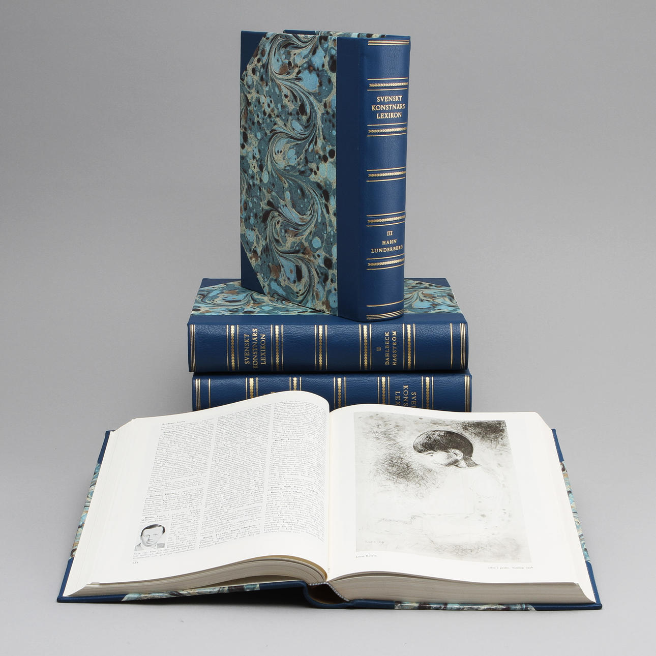 SVENSKT KONSTNÄRSLEXIKON, 5 delar, 1950/1960-tal.
