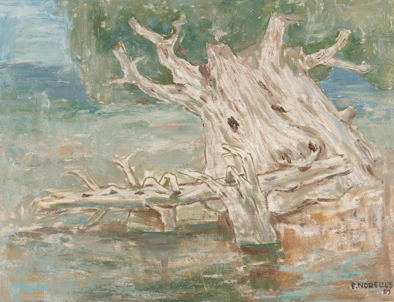 EINAR NORELIUS. Olja på pannå.