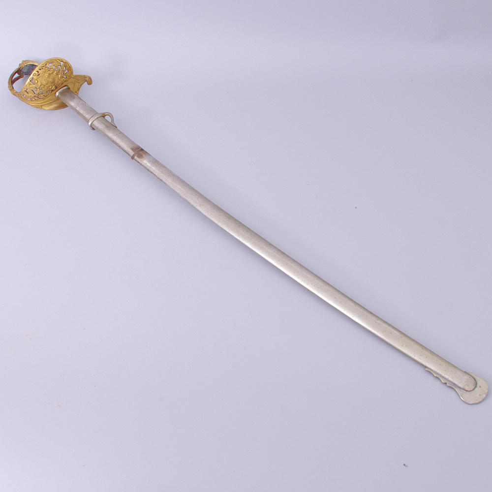 OFFICERSVÄRJA MED BALJA, Sverige 1800-tal, märkt G E Svalling, Mölntorp.