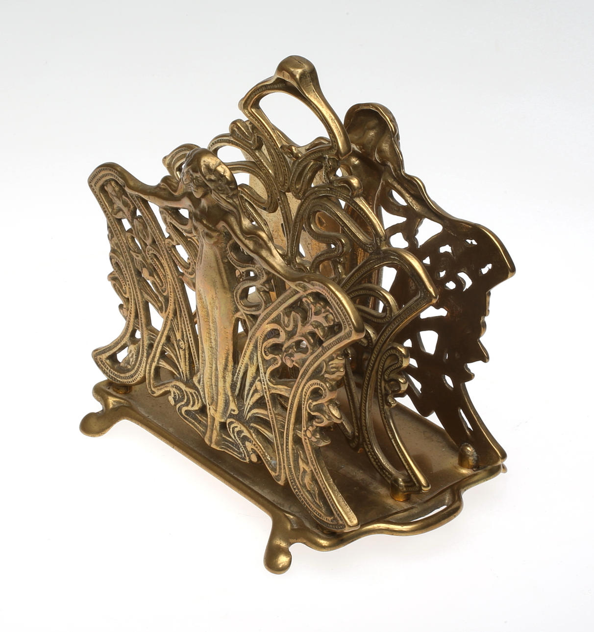 BREVSTÄLL, mässing, Jugend, tidigt 1900-tal.