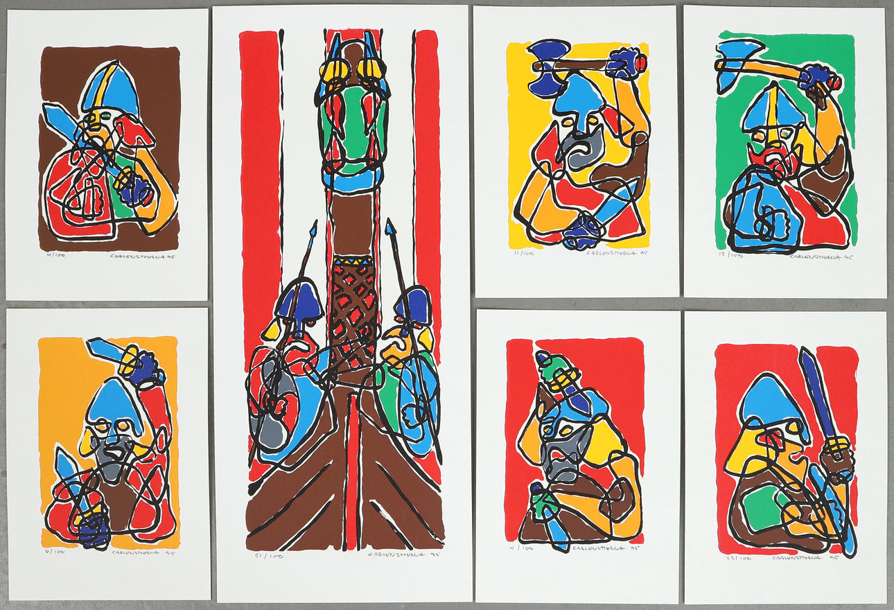 CARL-RICHARD CARLENSTIERNA. A Collection of graphics, 7 compositions ...