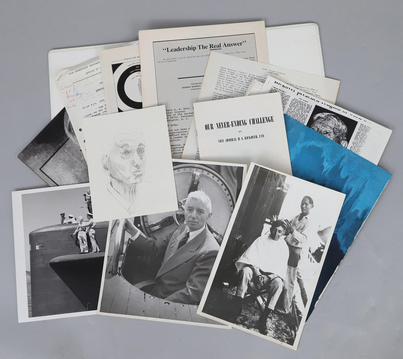 SAMLING ARKIVMATERIAL, amiral Hyman G. Rickover.