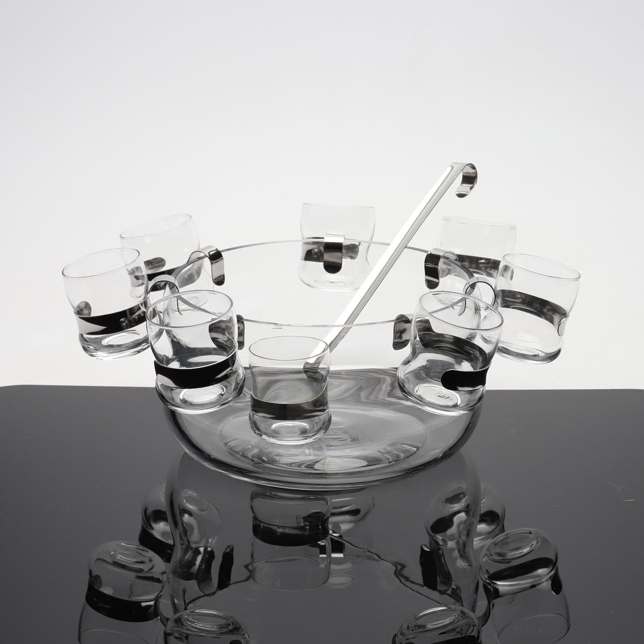 JORMA VENNOLA AHLSTRÖM Paula  JORMA VENNOLA AHLSTRÖM. fire pit set, 9 pieces, glass/metal