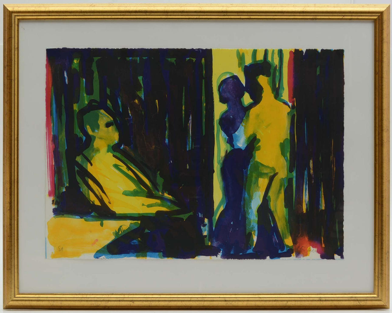 PETER DAHL. Dancing couple. Lithograph. Peter Dahl.
