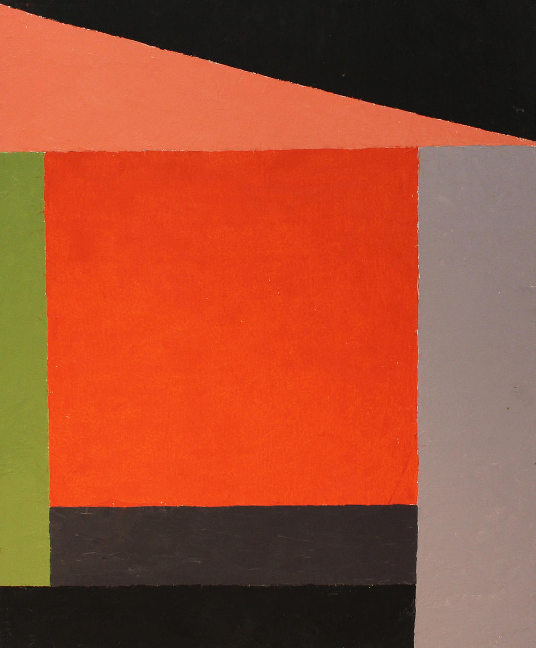 INGEGERD TORHAMN. Komposition. Olja på pannå på duk. A tergo signerad It.