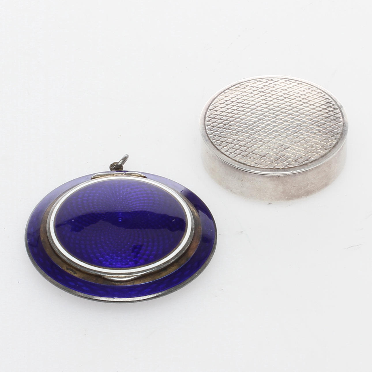 DOSOR, 2 st, silver, oidentifierade stämplar, 1900-tal.