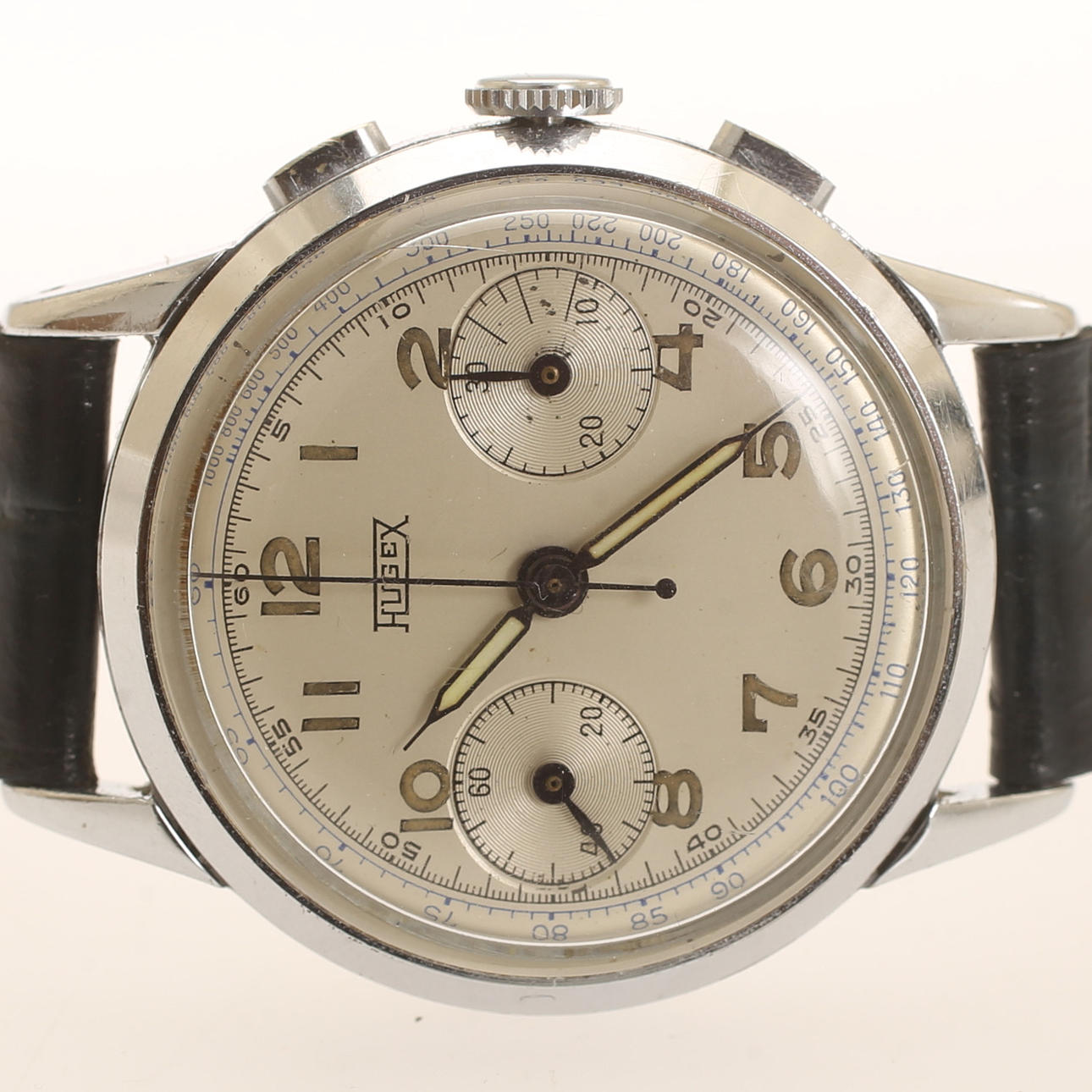 MEN'S WATCH, Hugex chronograph, 1950s.
