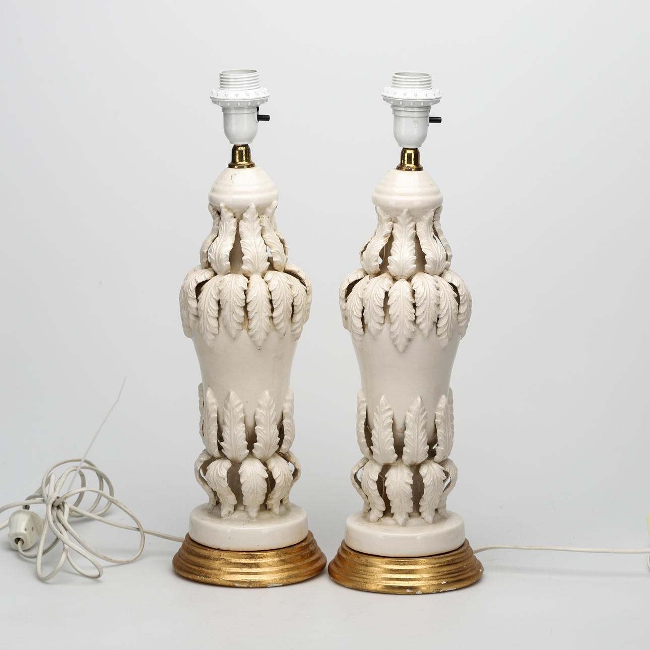 TABLE LAMPS, a pair, ceramic, Bondia, Spain.