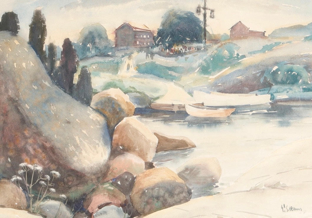 ESKIL SKANS. Aquarell.