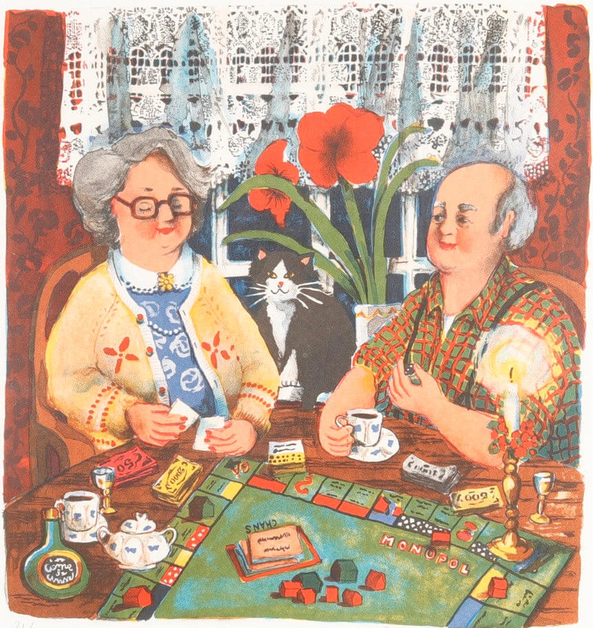 ANNIKA OLSSON UNNARYD. Color lithography.