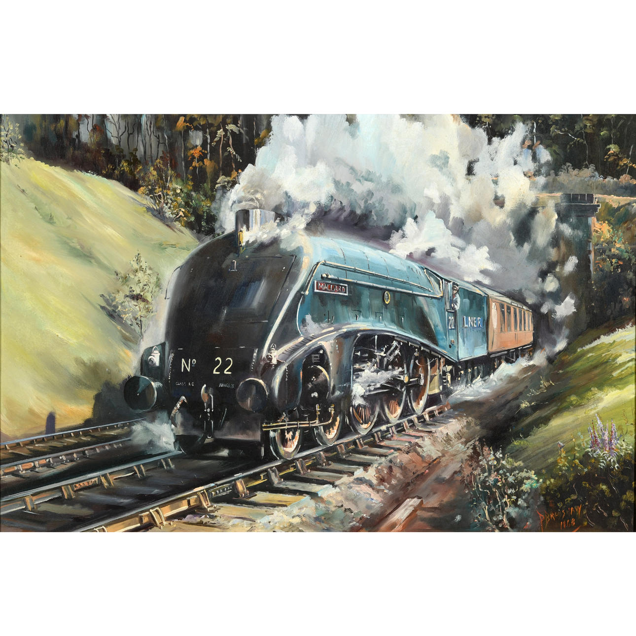 PETER BRADSHAW (B.1931). THE MALLARD.