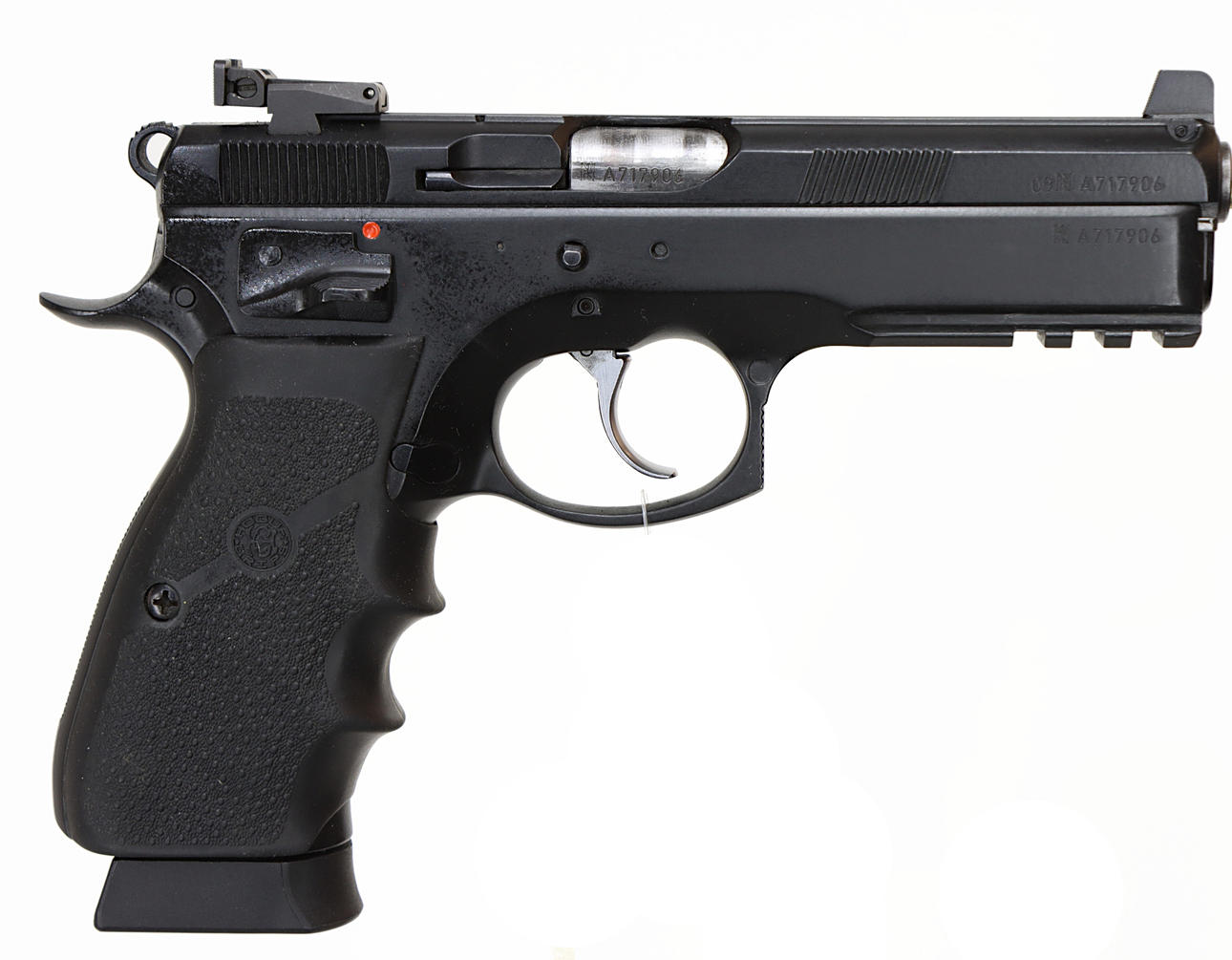 PISTOL, Semi-automatic, make CZ, model 75 SP-01 Shadow, caliber 9x19, serial number A717906, serial number SE2276312.