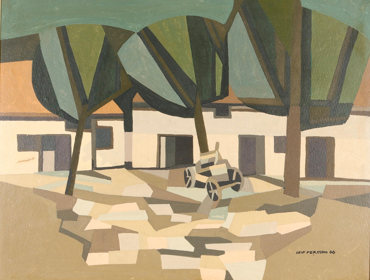 LEIF PERSSON. Oil on Board.