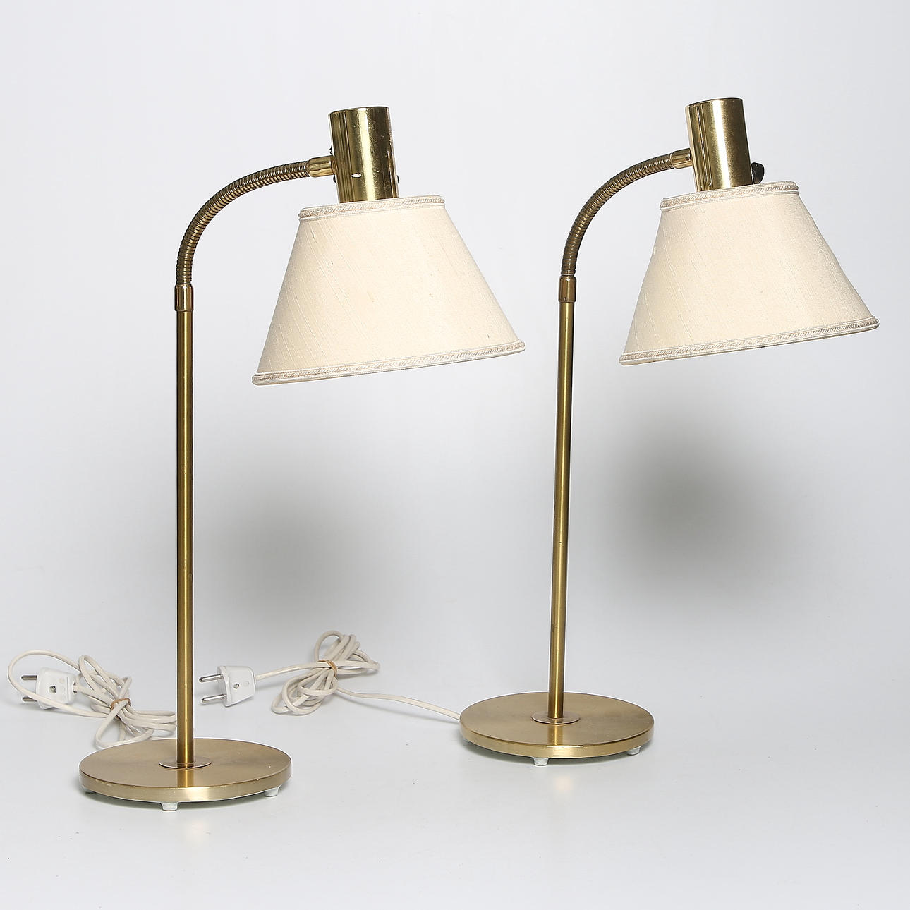 BORDSLAMPOR, ett par, Falkenbergs Belysning, 1900-talets mitt.