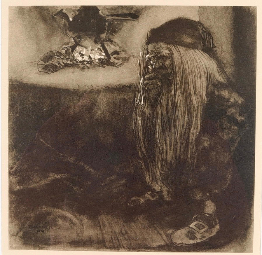 JOHN BAUER. EFTER. Offsettryck.