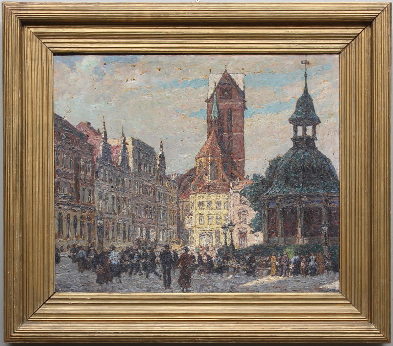 WALDEMAR SEWOHL. Olja på pannå, signerad.