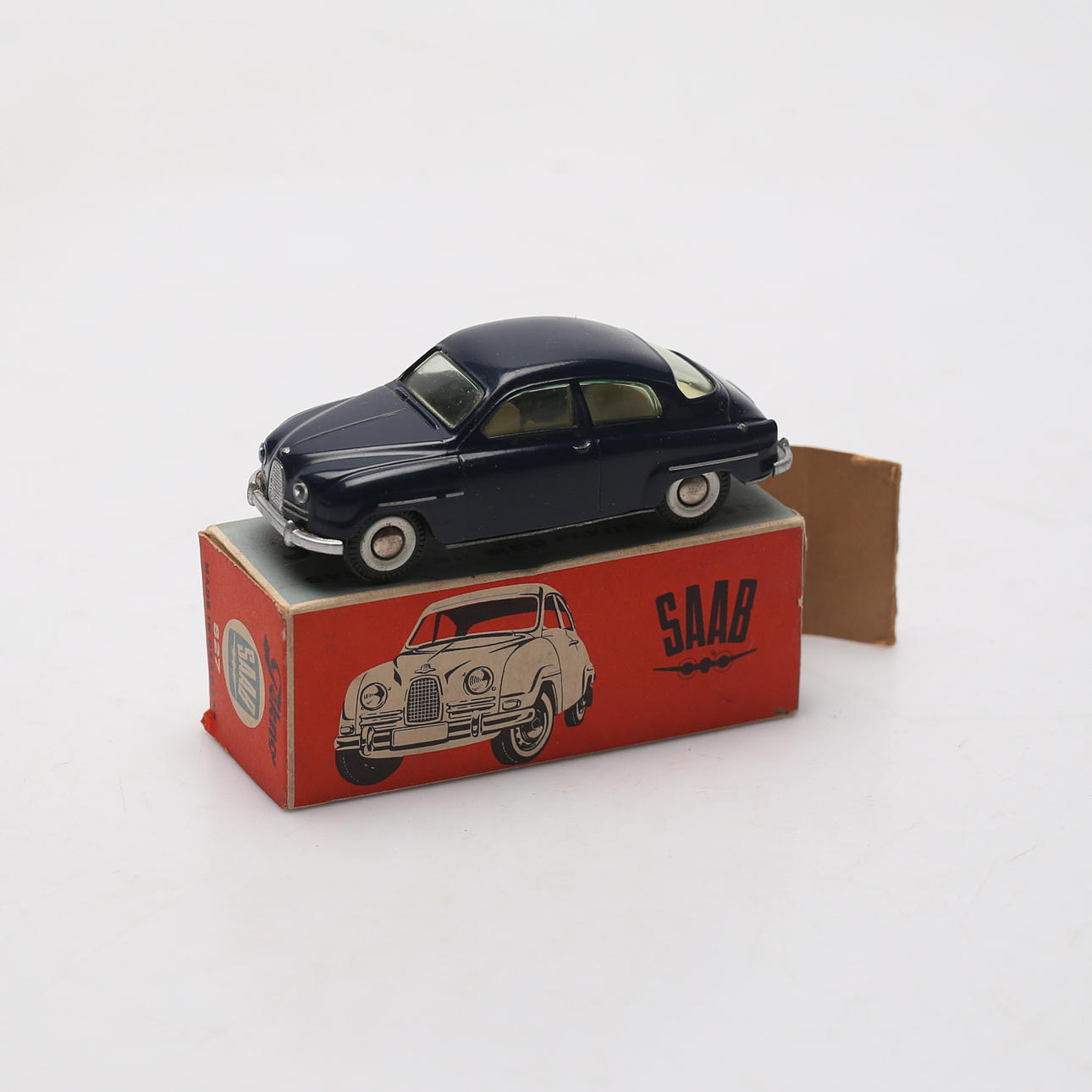 TEKNO. Leksaksbil, Nr. 827, SAAB 96, Danmark.