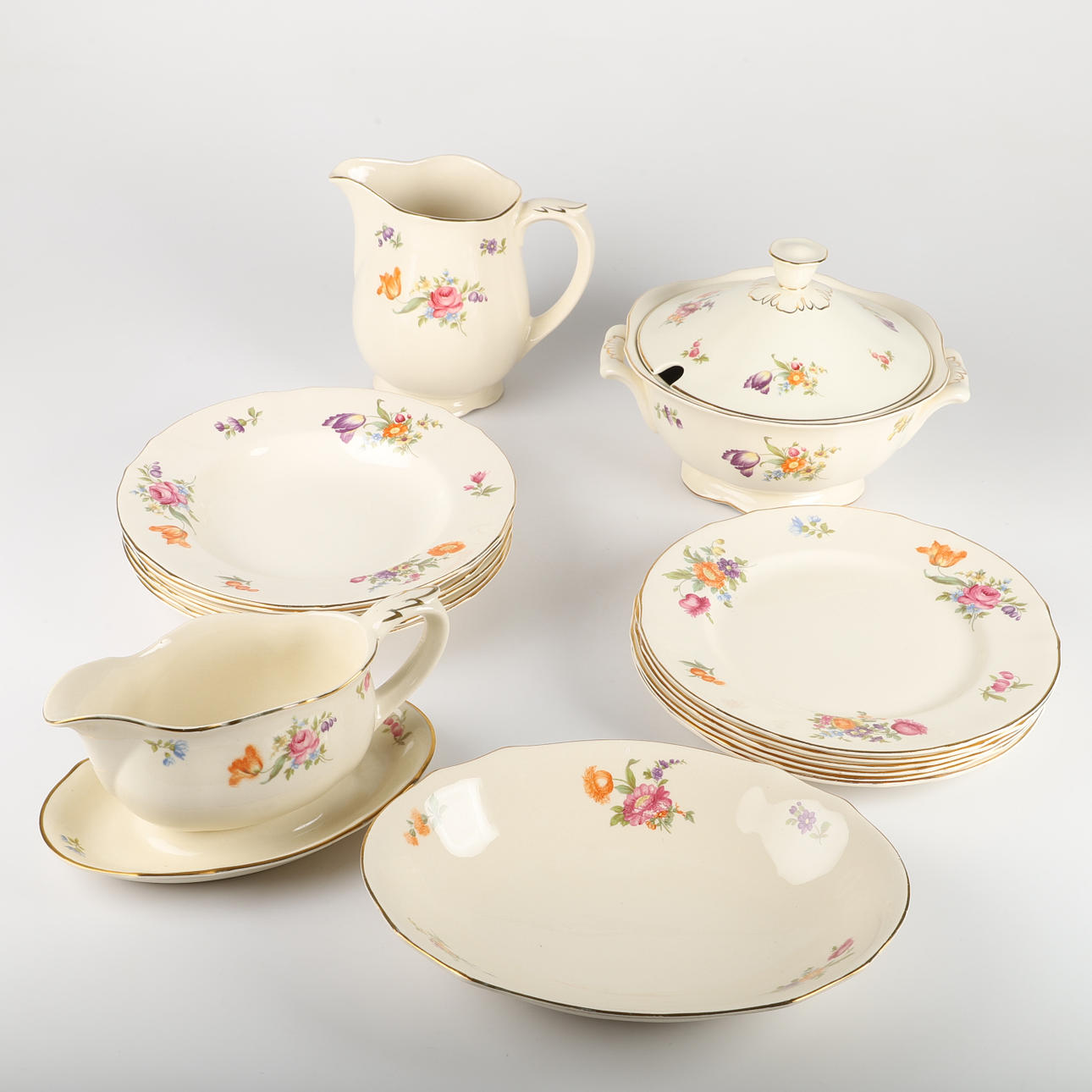 DINING PARTS, 16 pieces, 