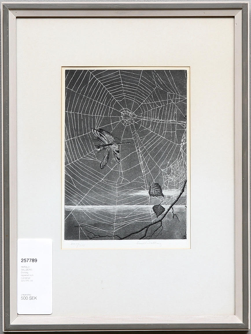 HARALD SALLBERG. Etsning, signerad och numrerad 225/310.