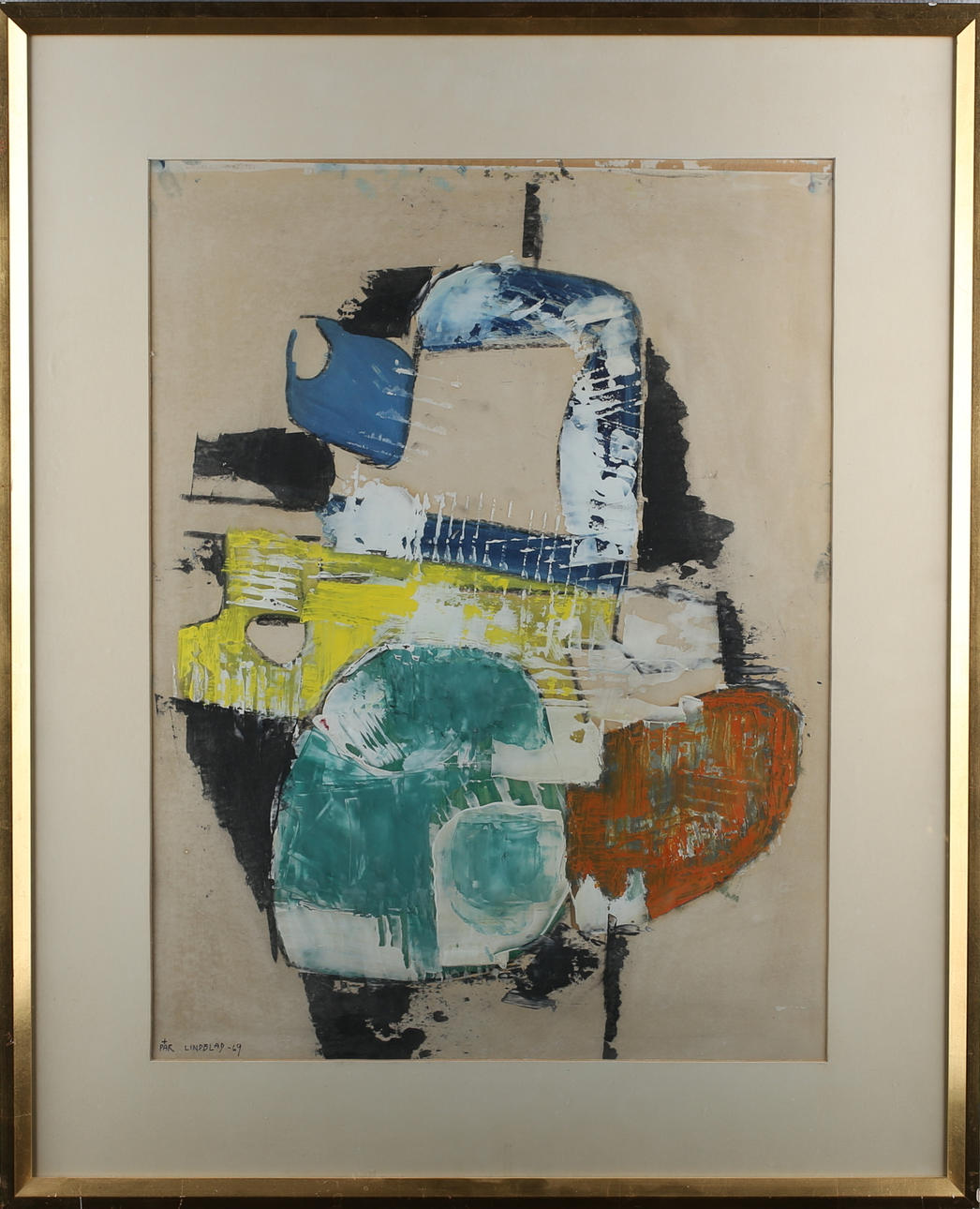 PÄR LINDBLAD. blandteknik, signerad och daterad.