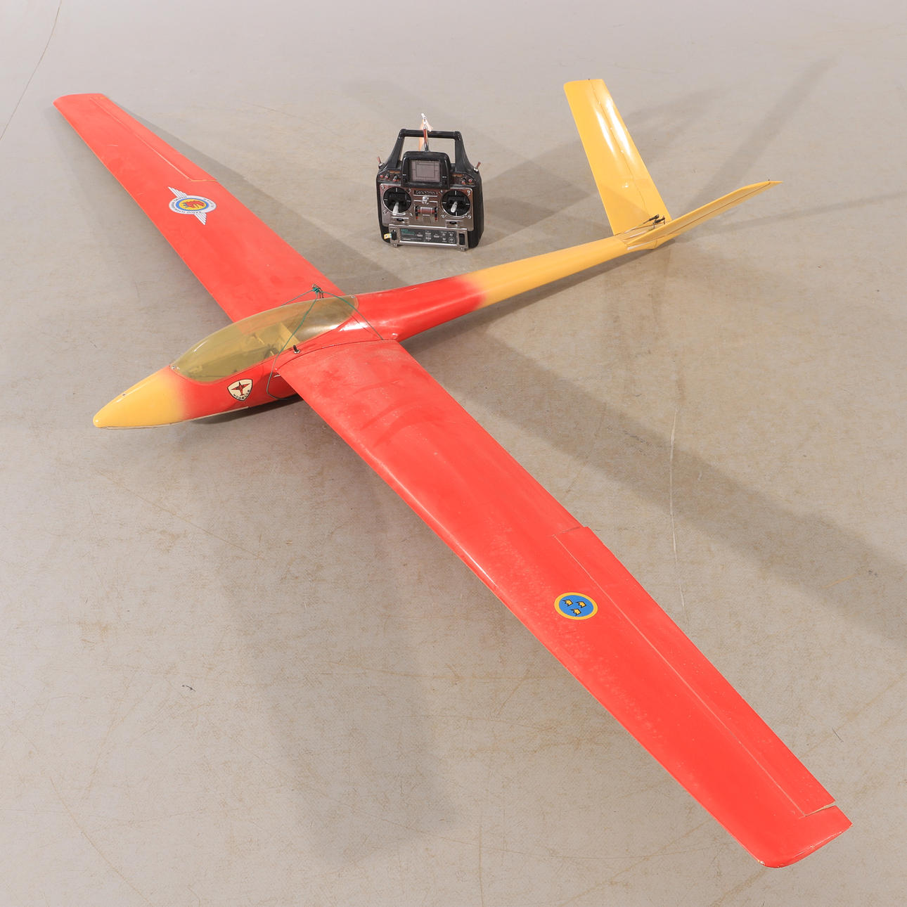 AIRPLANE MODEL, radio controlled, glider.