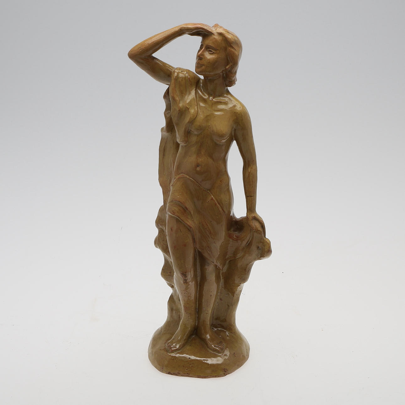 SKULPTUR, stengods, kvinna.