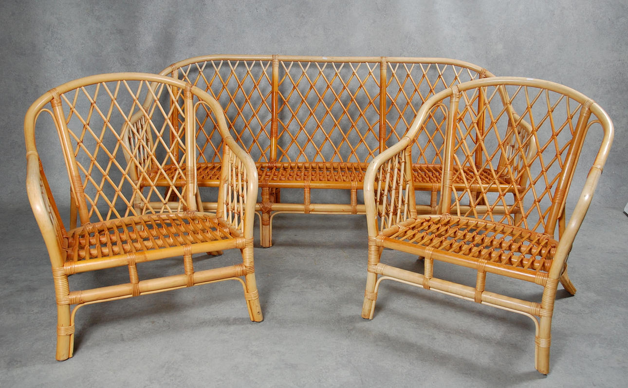 TRÄDGÅRDSMÖBLEMANG, 4 delar, bambu.