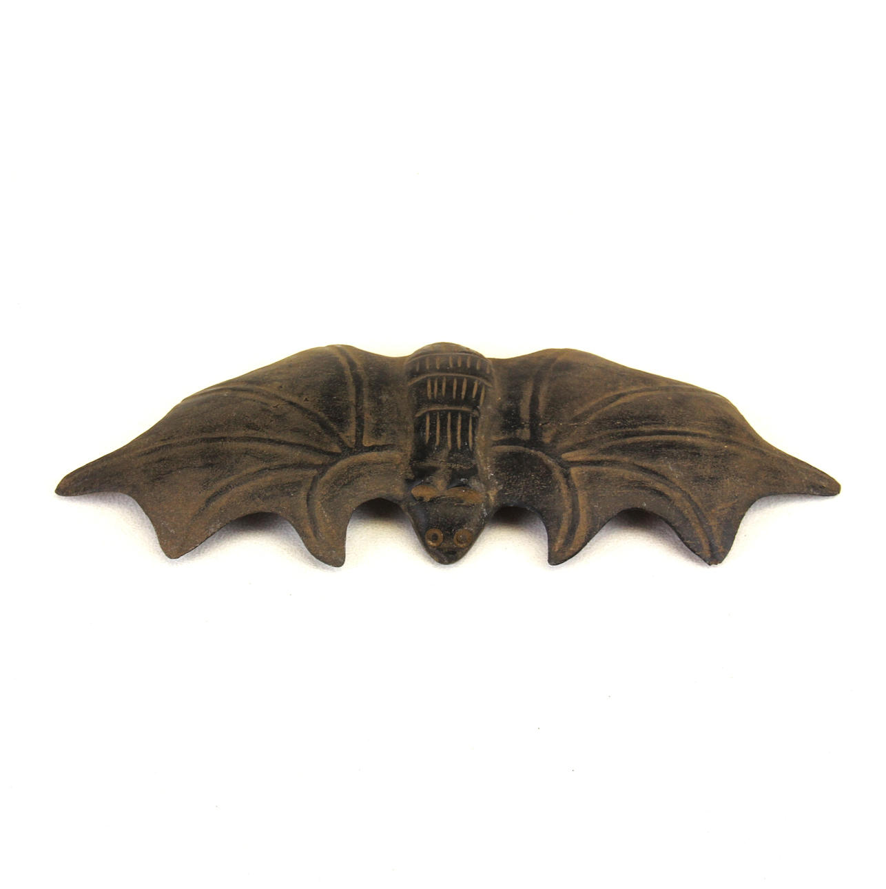 CHINESE CARVED BAT AMULET.