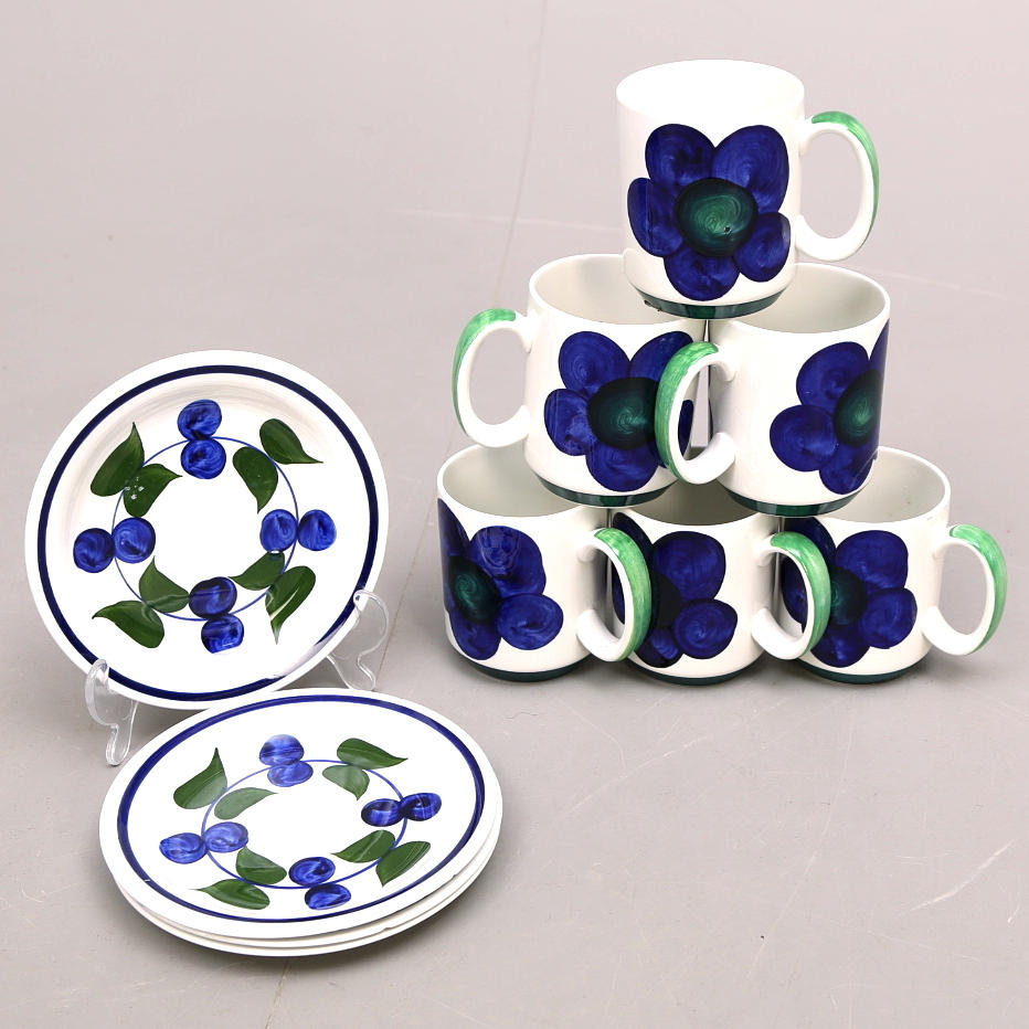 MUGGAR "Sippa" Marianne Westman, Rörstrand, Asietter 4 st, Irene, Rörstrand.