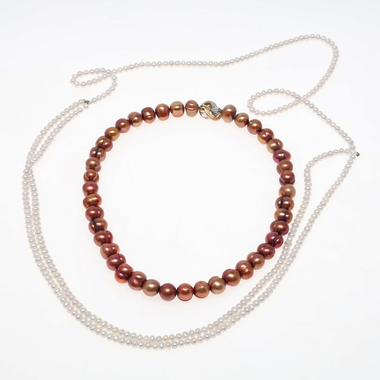 PER BORUP DESIGN, Halskæde, 2 stk og lås i 18K.