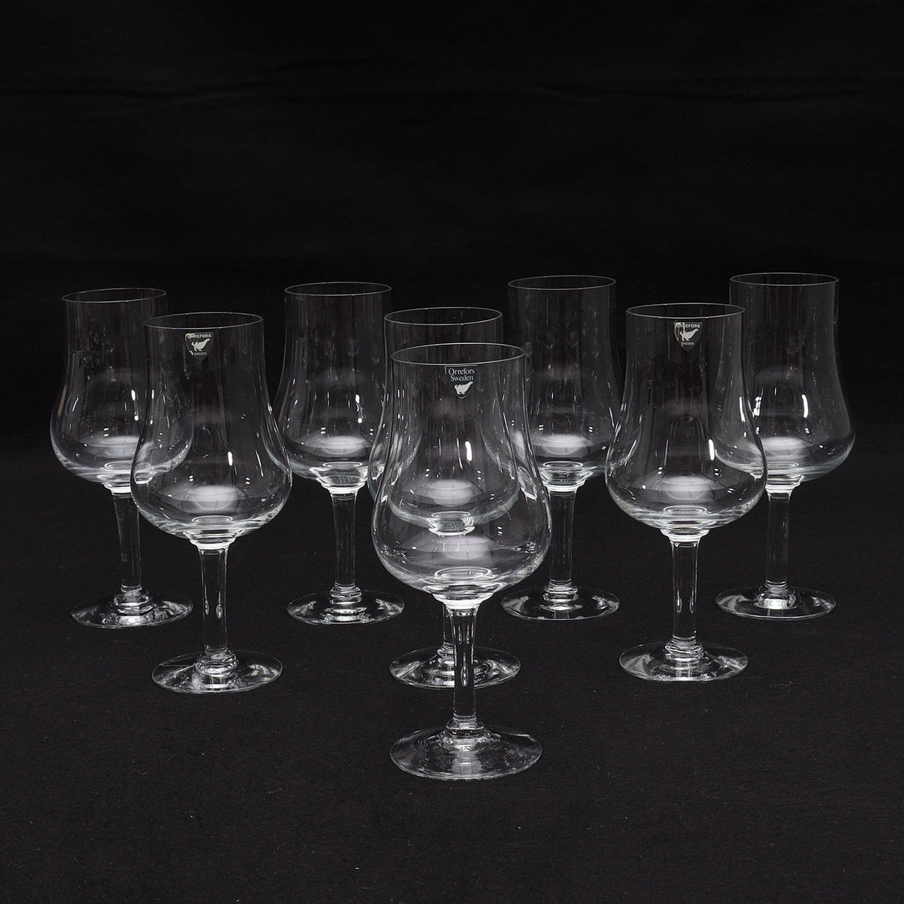 WINE TASTING GLASS, 8 pcs., "Elixir" Orrefors.