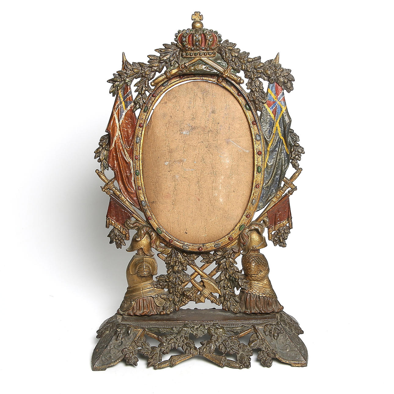 BORDSSPEGEL, gjuten metall, Huseby bruk, 1800-talets slut.