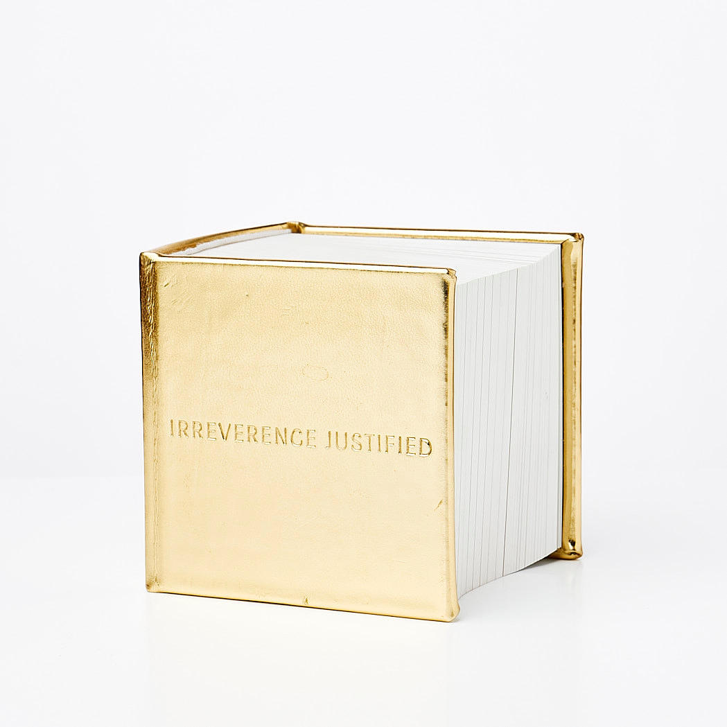 BOOK, "Irreverence Justified", Nike, numbered 90/2000.