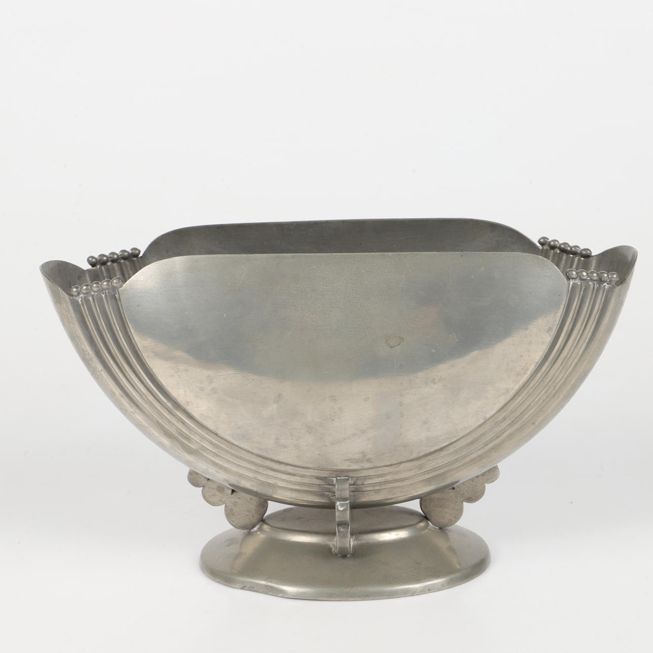 TABLE SET, pewter, art-deco.