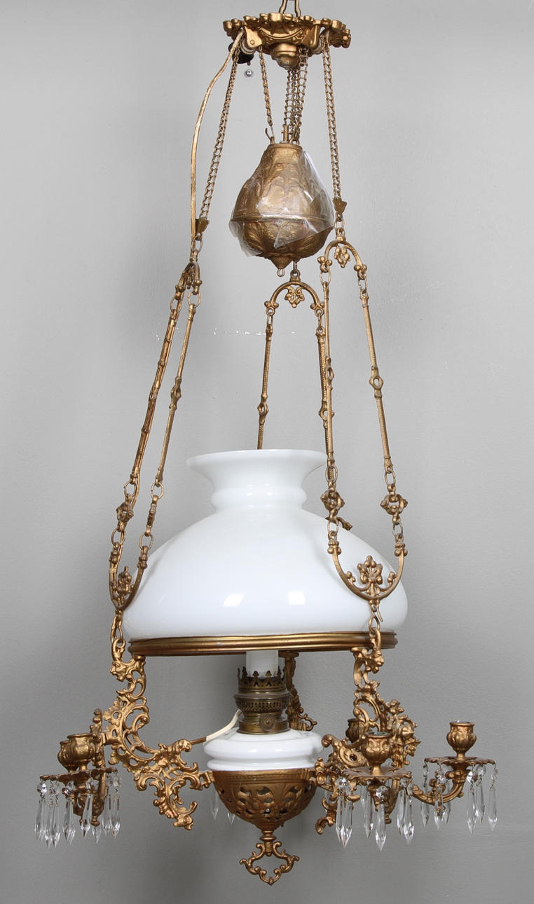 FOTOGENLAMPA, takmodell, sekelskiftet 1900, diameter 54 cm.