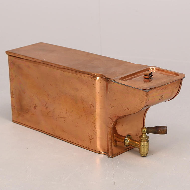 VATTENTANK, koppar, Arboga metallfabrik, 1800-/1900-tal.