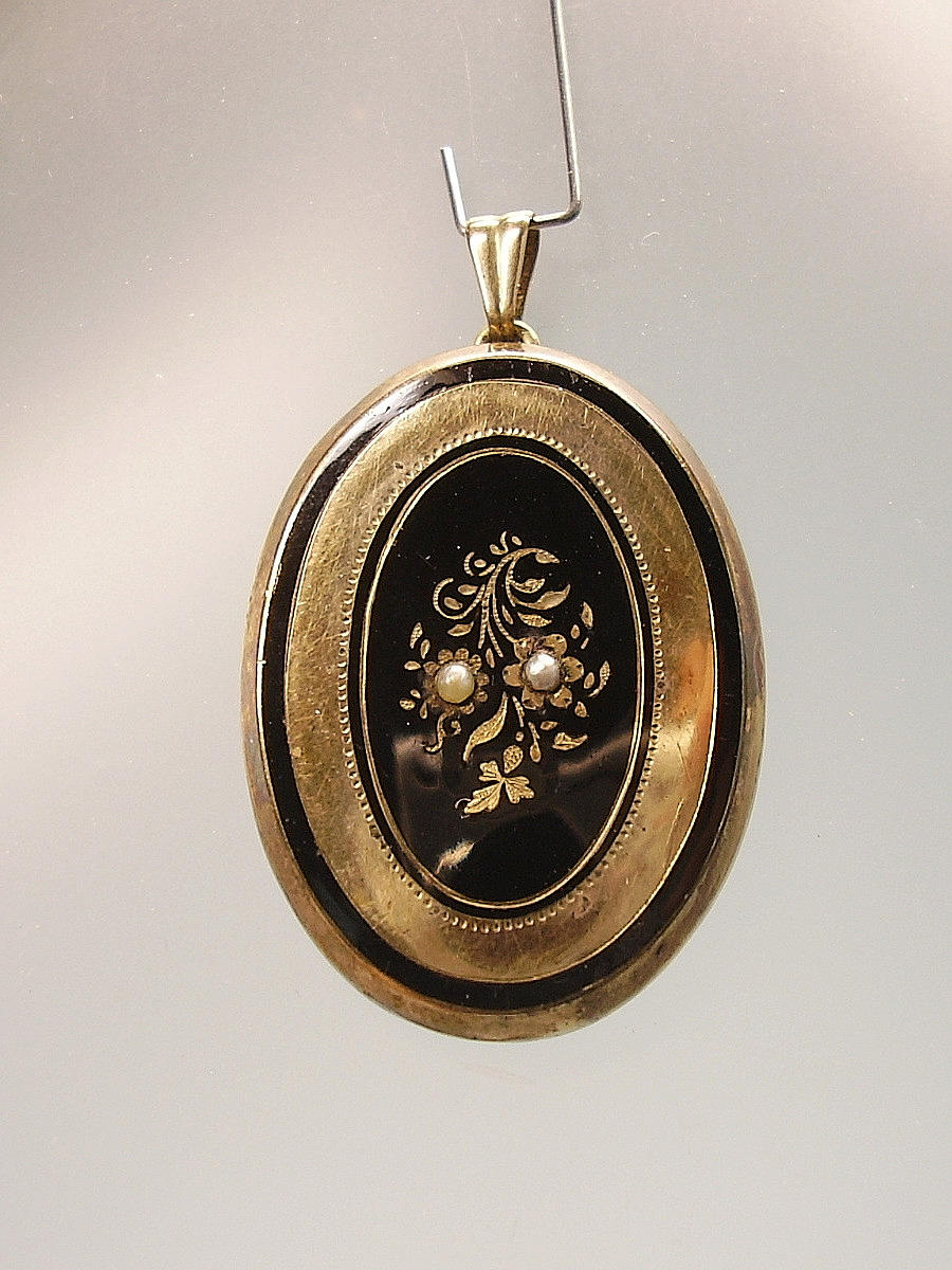 BIEDERMEIER GULD 14 & 8 KARAT HÄNGE.