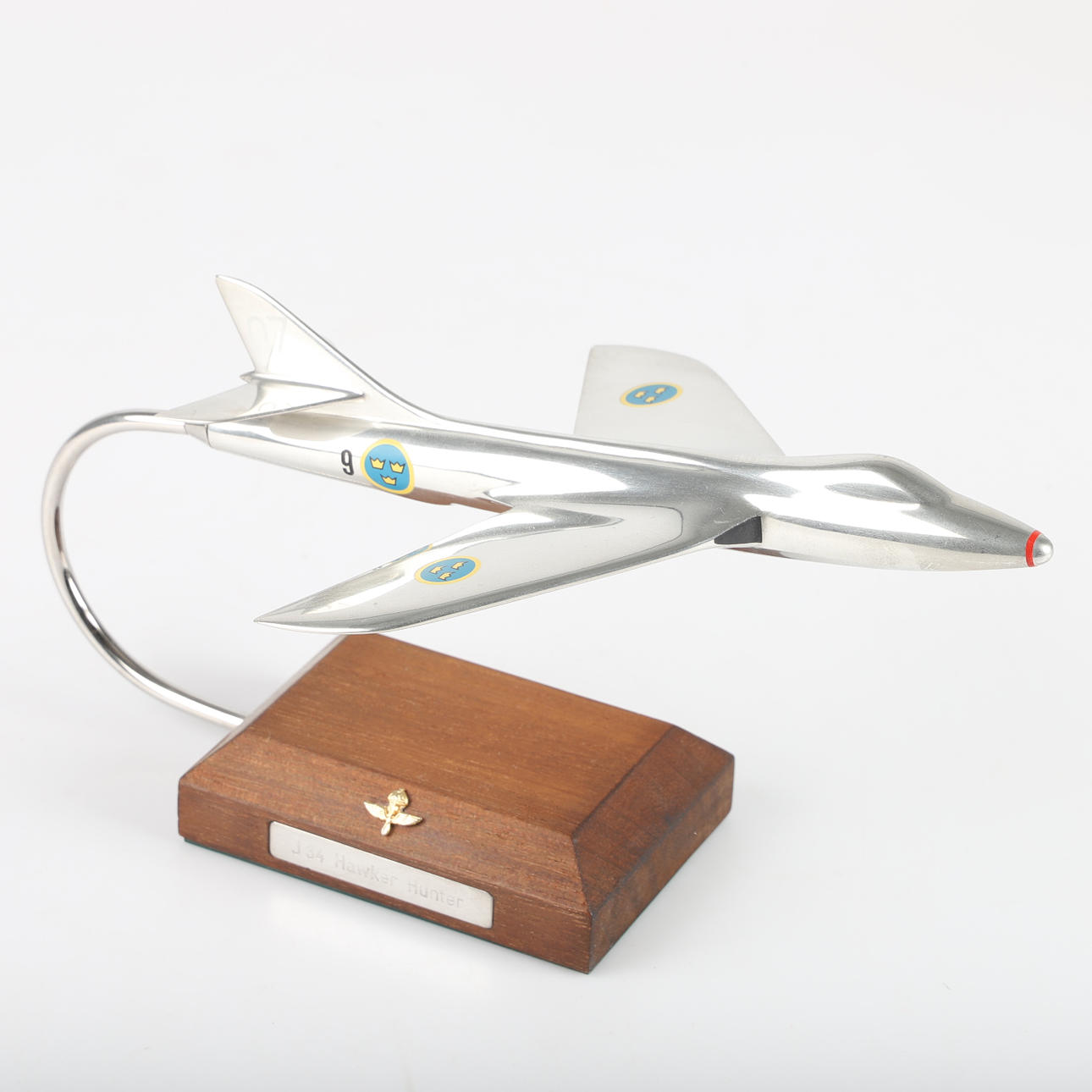 MODEL PLANE, metal, J-34 Hawker Hunter.