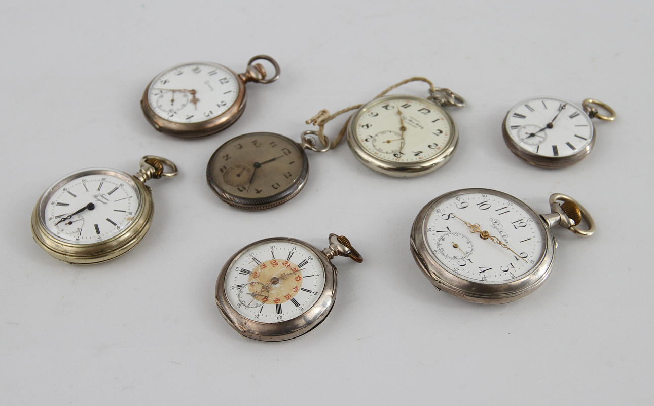 FICKUR, 7 st, delvis silver.