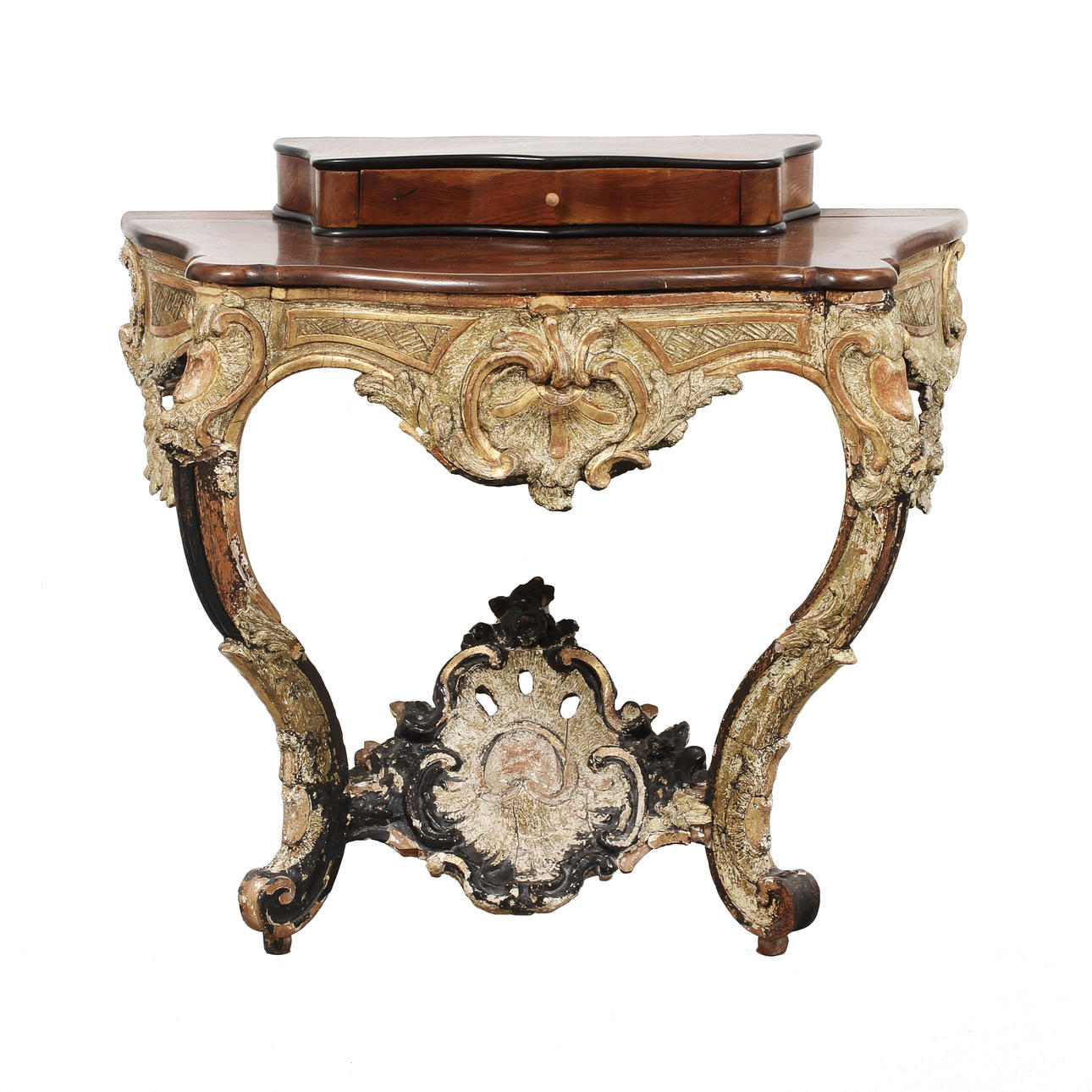 KONSOLBORD, högklassigt Stockholmsarbete i rokoko.