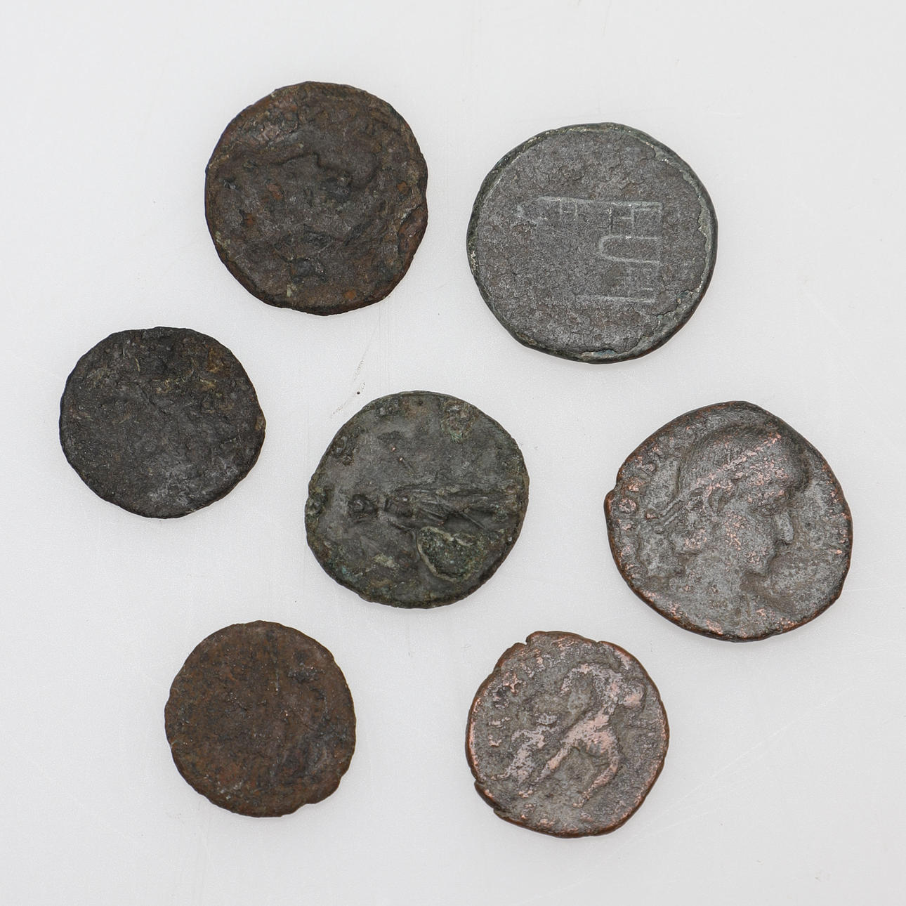 MYNT, 7 st, romerska 100-300 e.Kr.
