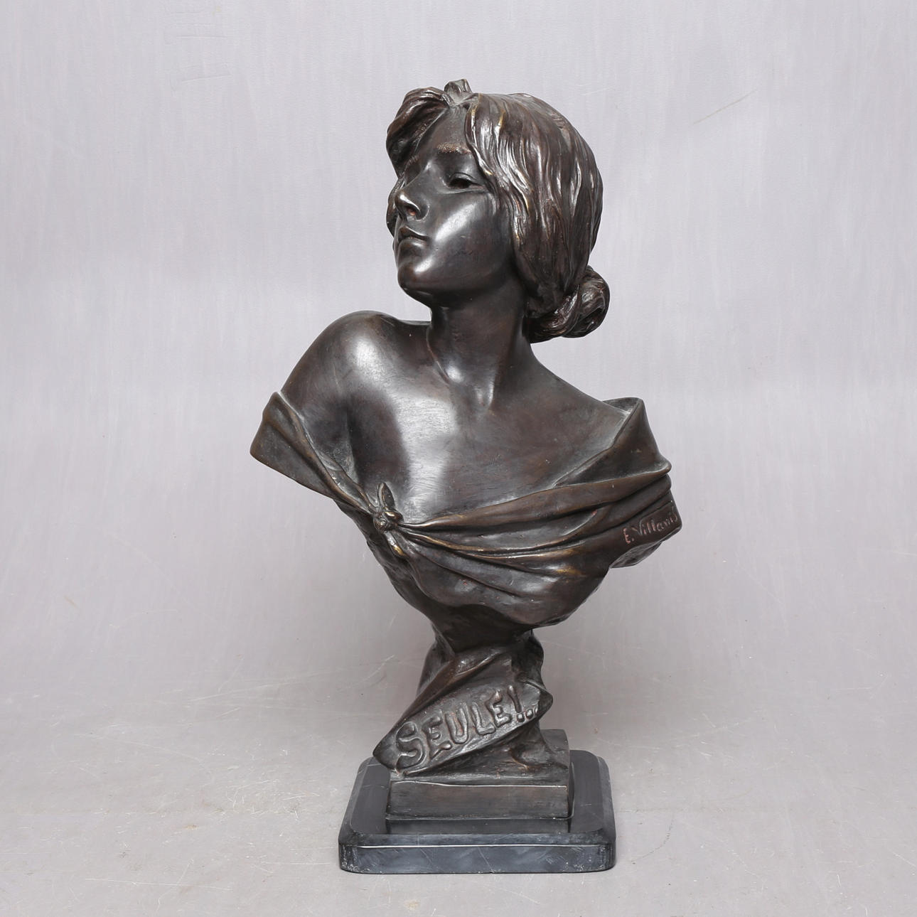 EMMANUEL VILLANIS. EFTER. skulptur, bronze, 1900-tallet.