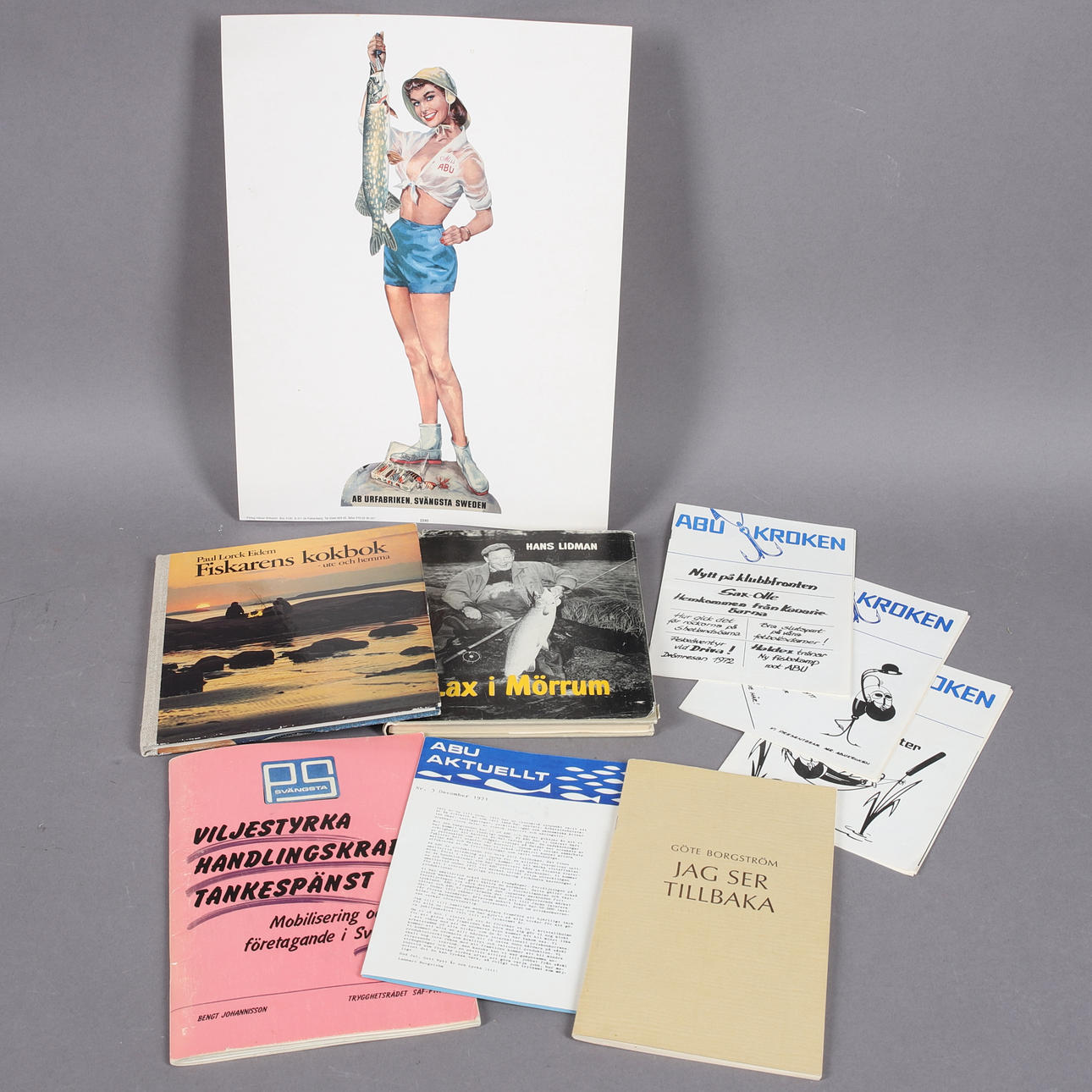 BOOKS, BOOKLETS & TABLETS, 9 parts, mostly ABU.