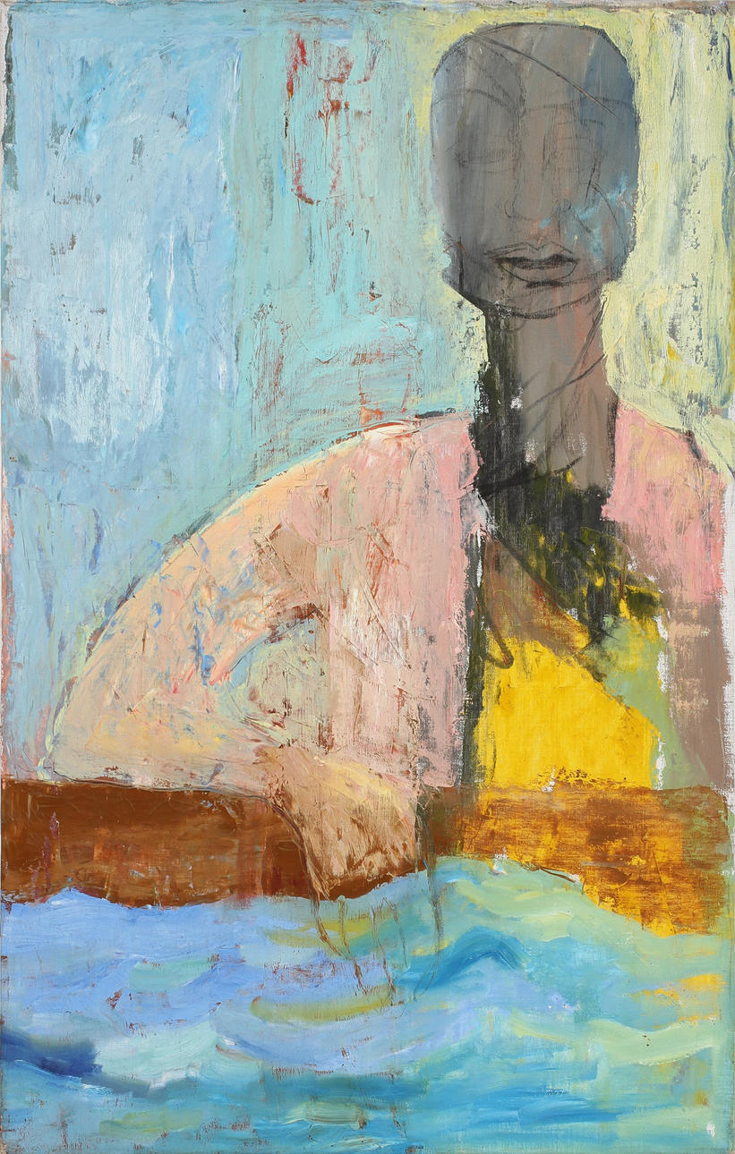 OIDENTIFIERAD KONSTNÄR. Figurkomposition, olja på duk.