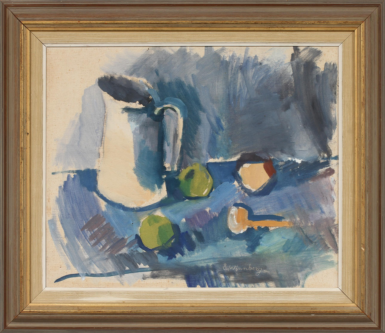 ÅKE WINNBERG. Stilleben, olja på duk, signerad.