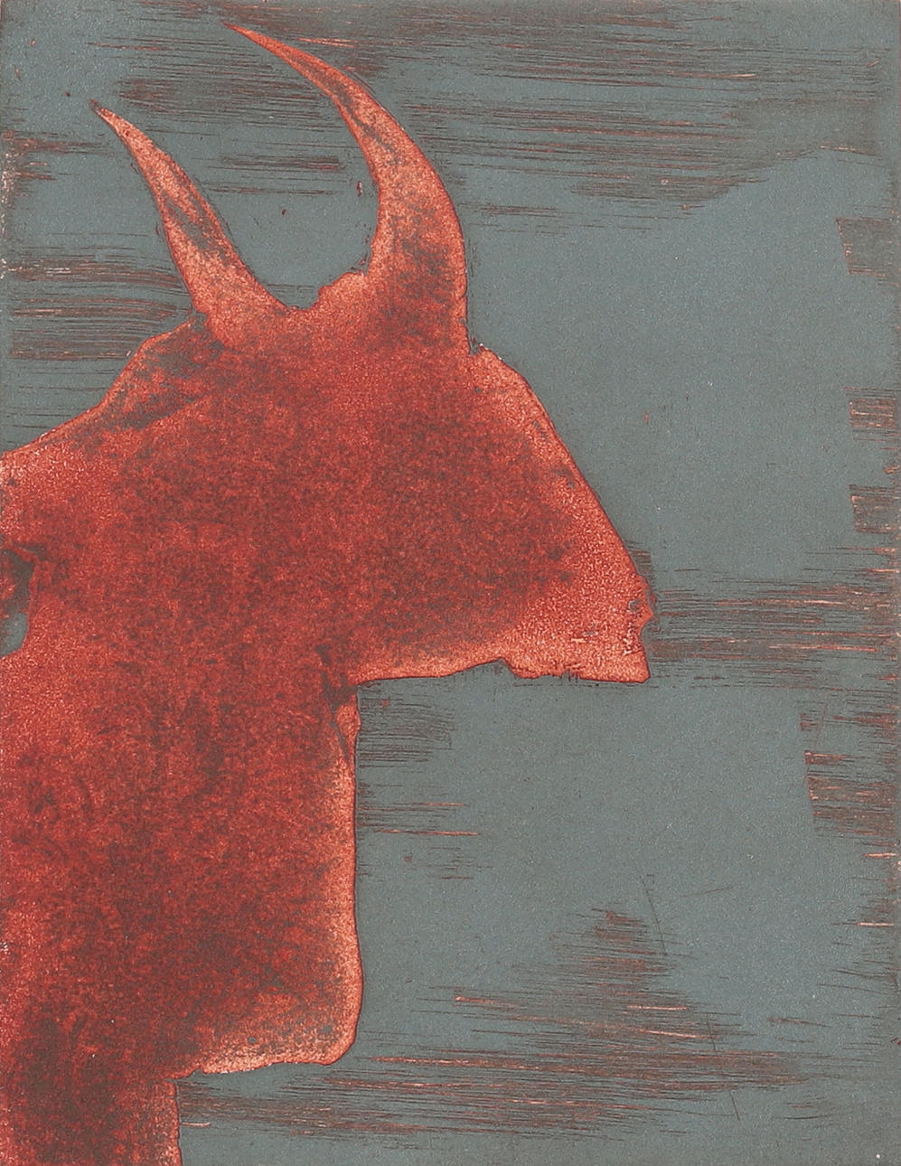 MARIA COLLINDER (1963-). Ganges, etching, signed and numbered.