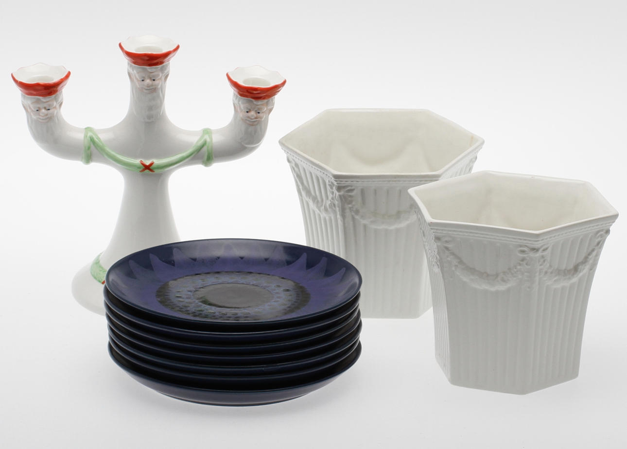 PARTI KERAMIK, 10 delar, Arabia, Gustavsberg, Rörstrand.