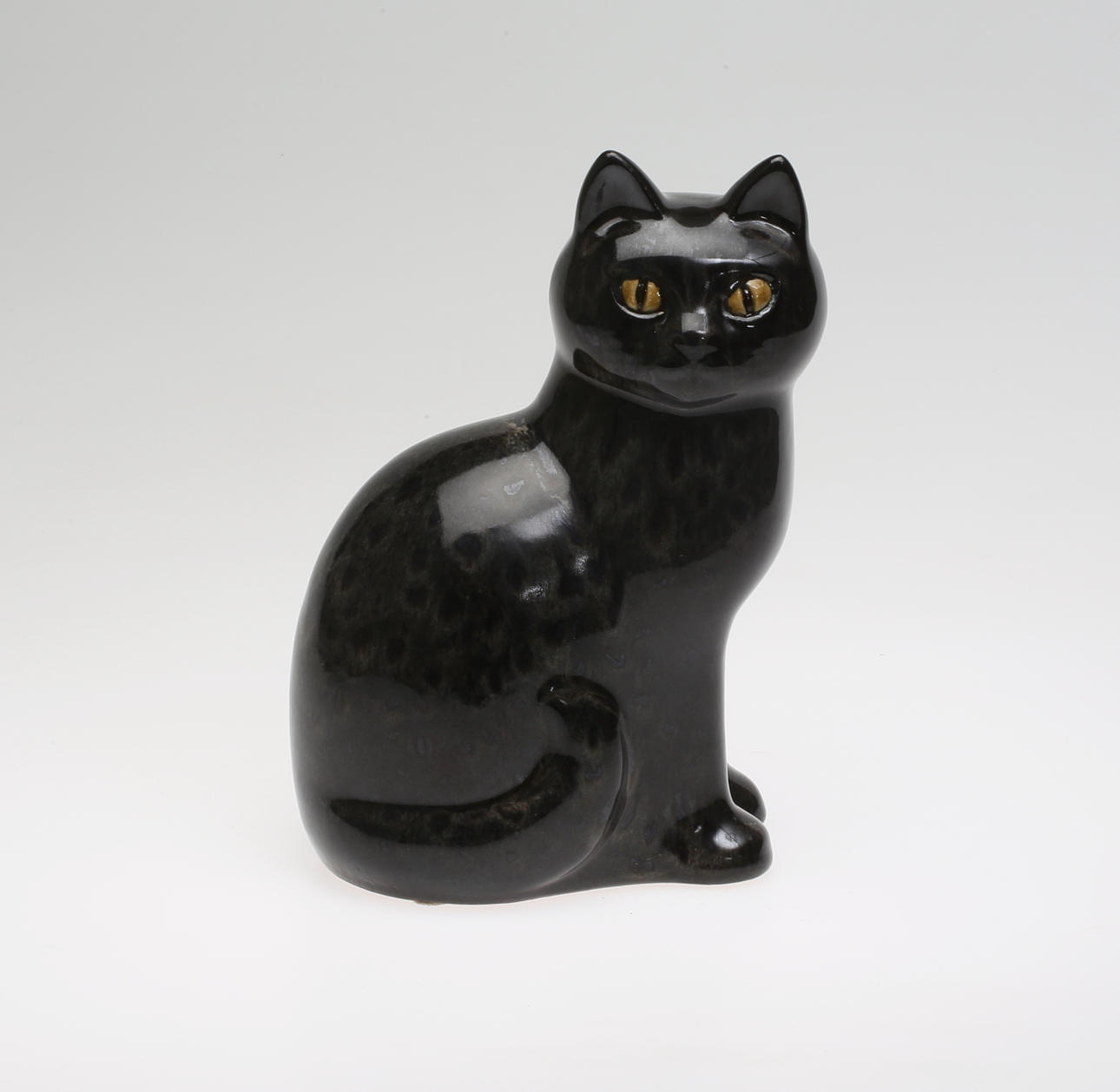 LISA LARSSON. Figurin, Katt, stengods, Gustavsberg.